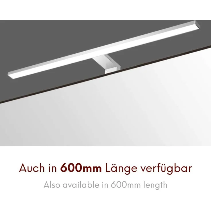 kalb LED Spiegelleuchte LED Badleuchte Badlampe Spiegellampe 230V warmweiss neutralweiss 300mm, warmweiß – Bild 7