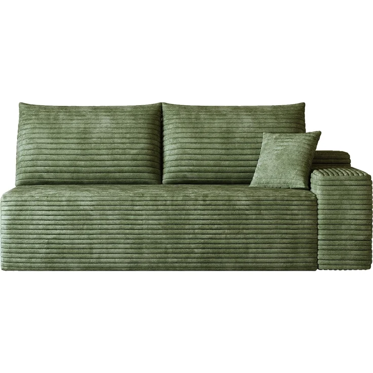 ZUBALIYA SchlafSofa mit Cordbezug, modular aufgebaut, ohne aufwendige Montage, für Wohnzimmer und Apartments – Bild 5
