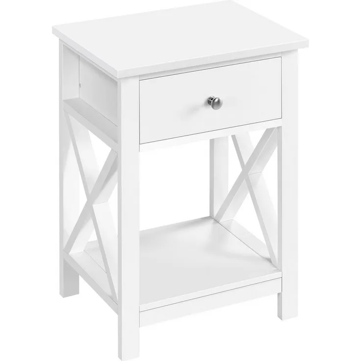 Yaheetech Nachttisch (1-St), Beistelltisch mit Schublade und Ablage, platzsparend, 40 x 30 x 55 cm