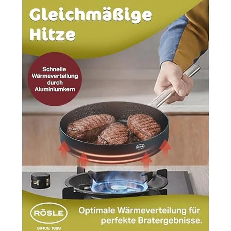 RÖSLE Bratpfanne EBONIC ProNero Bratpfanne 20cm – Bild 5