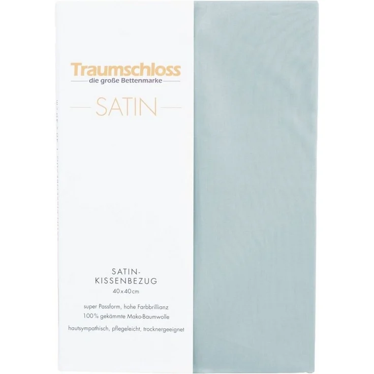Traumschloss Kissenbezug Mako-Satin, (1 Stück), 100% Mako-Baumwolle, mit Reißverschluss – Bild 1