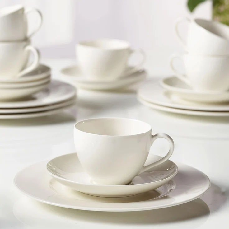 vivo | Villeroy & Boch Group Basic White Kaffee Set 18-teilig – Bild 4