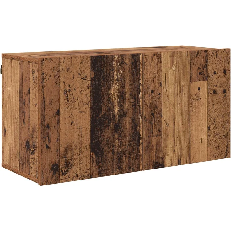 vidaXL TV-Wandmöbel Wandmontiert 5 pcs Altholz Holzwerkstoff 3402770 – Bild 6