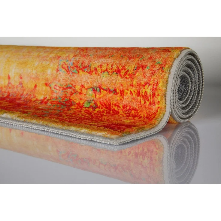 Wecon home Badematte Healing, Höhe 0,5 mm, fußbodenheizungsgeeignet, Polyester, rechteckig, Vintage, waschbar, rutschfest, schnell trocknend, robust, Badteppich – Bild 4