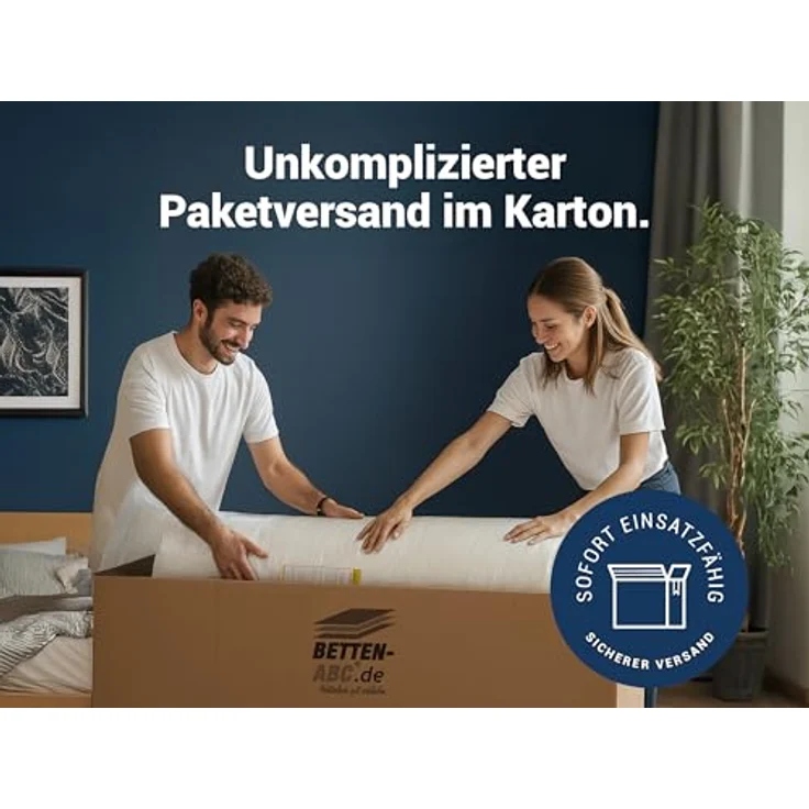 Betten-ABC - Matratze für Kinder & Jugendliche - 100x200 cm - Spezieller Härtegrad & Oeko-TEX-Zertifiziert - Optimale Hygiene Dank abnehmbarem & waschbarem Polyester-Bezug - Lieferung per Paket – Bild 7