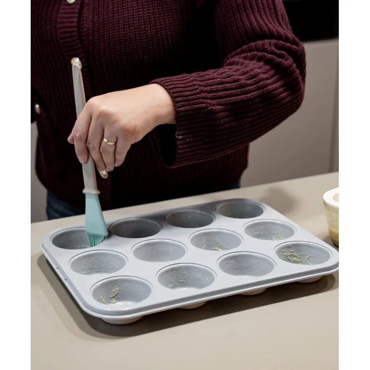 Muffinform für 12 Muffins mit Keramik-Antihaftbeschichtung - 35 x 26,5 x 3 cm – Bild 7