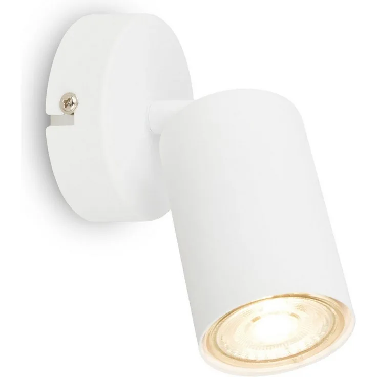 BRILONER - Wandleuchte innen schwenkbar, GU10 Fassung, max. 9 W, Leselampe, Wohnzimmerlampe, Lampe, Wandlampe, Küchenlampe, Flurlampe, Schlafzimmer, Wandbeleuchtung, 8x15,5 cm, Weiß