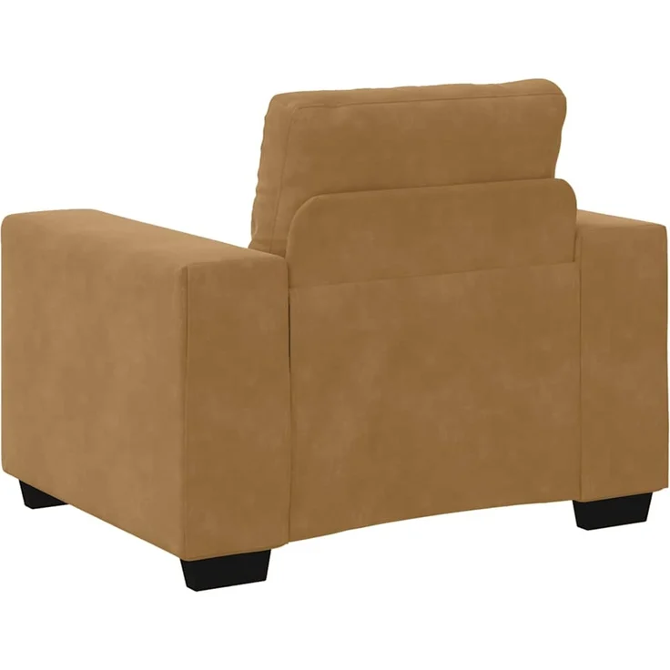 vidaXL Sessel Braun 100x78x80 cm Samt 4105105 – Bild 6