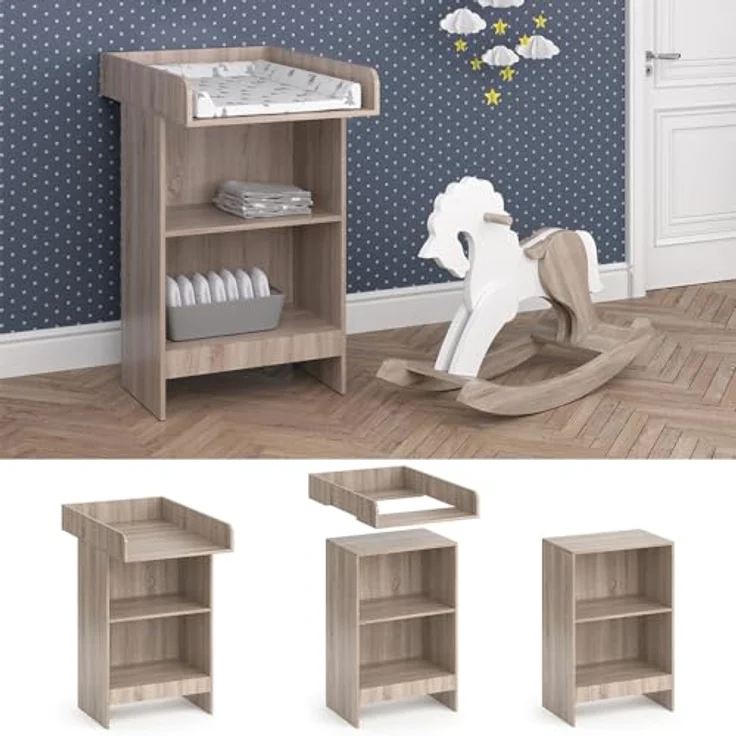 Wickelkommode Leo Sonoma 60 x 103 cm Vicco – Bild 4