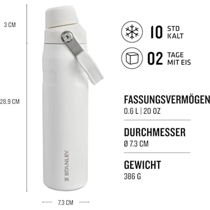 Gertuve Stanley Aerolight™ IceFlow™ 0 6 l Wasserflasche - Frost – Bild 3