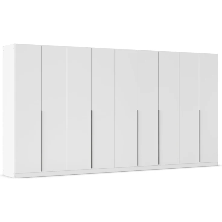 Rauch Möbel Alabama, Kleiderschrank für Schlafzimmer, Kinderzimmer, Wohnzimmer, Garderobe, Flur, 9-türig, mit Zubehör Basic, Farbe Weiß, Breite 405 cm