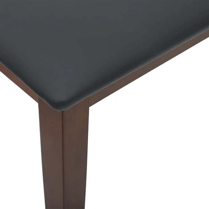 vidaXL Bank 90 cm Braun Massivholz Gummibaum 4102593 – Bild 7