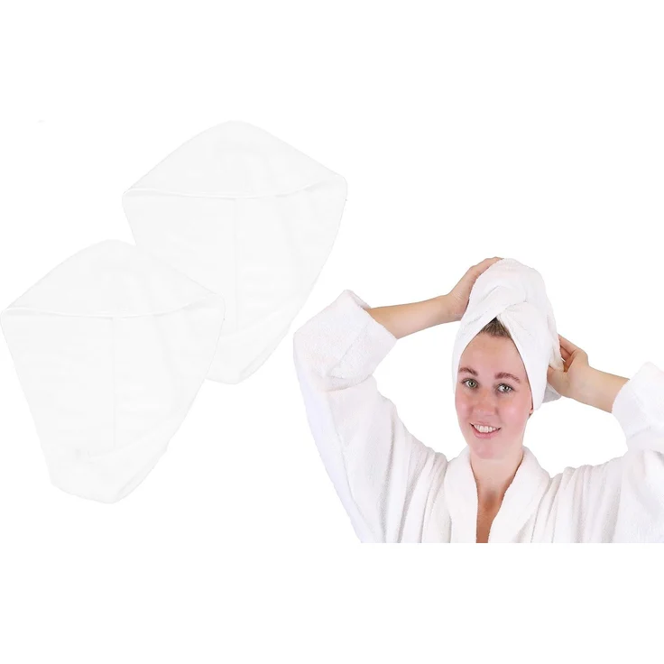 Betz Turban-Handtuch mit Knopf BERLIN Kopfhandtuch Haarturban, (2-St), mit Knopfverschluss