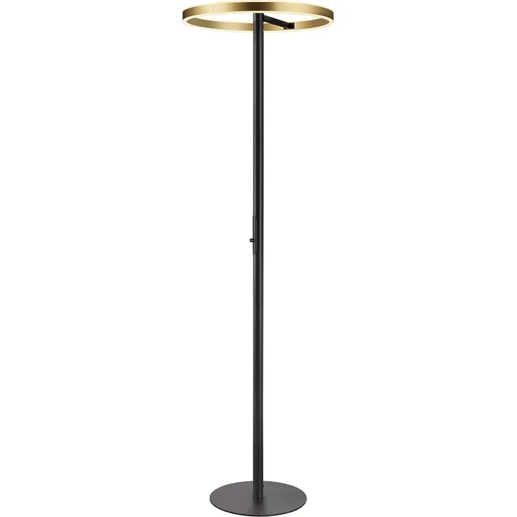 SLV 1006353 One Straight FL LED Stehleuchte schwarz messing CCT dimmbar
