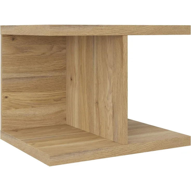 Carryhome 'TINO OFFICE' Aufsatzregal schmal, MDF Eiche, 52.6 x 40.4 x 40.3 cm, 2 Fächer