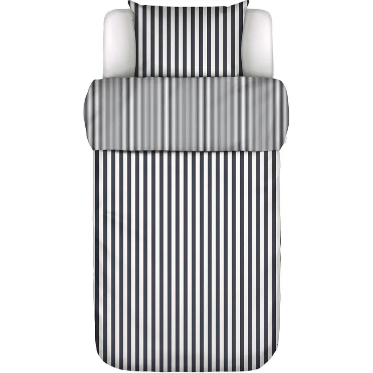 Marc O'Polo Home Bettwäsche Classic Stripe 135 x 200 cm, Navy, Satin, 2 teilig