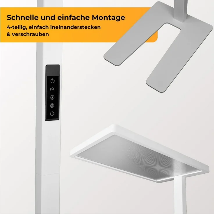 ENOVALITE LED Stehlampe ENOVALITE LED Stehleuchte 110 W 4000 K Neutralweiß Weiß, Neutralweiß – Bild 4