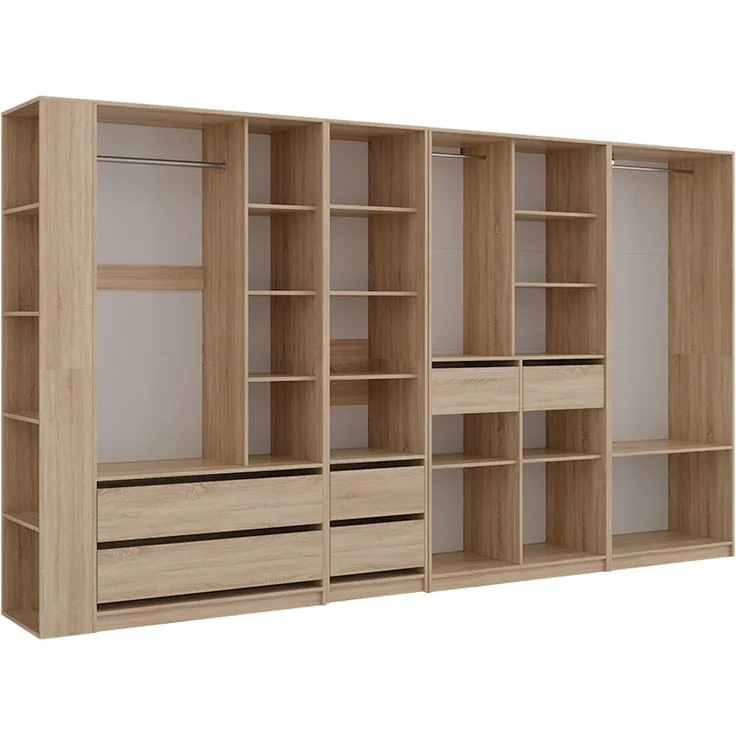 Kleiderschrank Elmo Sonoma 50x200 cm 5er Set Vicco