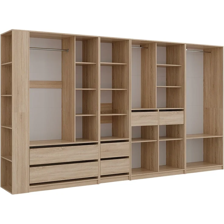 Kleiderschrank Elmo Sonoma 50x200 cm 5er Set Vicco – Bild 1