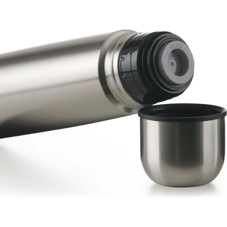 Blumtal® Thermosflasche 350 ml - BPA-freie Thermoskanne für warm&kalt - auslaufsichere Isolierflasche 350ml aus Edelstahl rostfrei - Thermoskanne mit Becher/Thermoskanne Tee - Stainless Steel - Silber – Bild 3