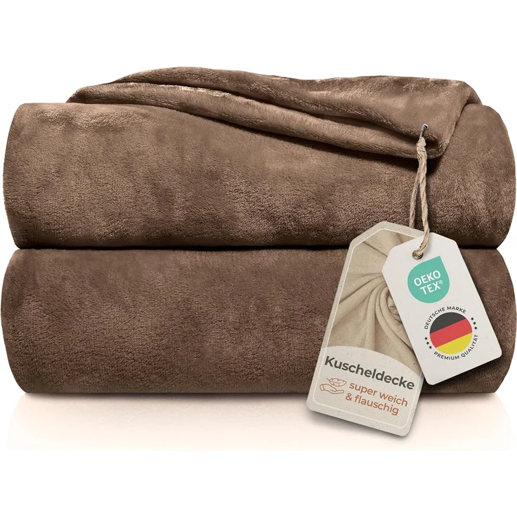 Wohndecke Kuscheldecke super weich & flauschig – warme Fleecedecke, Gräfenstayn, warme Wolldecke, Sofadecke & Tagesdecke - Überwurf Sofa, Couch – Bild 1