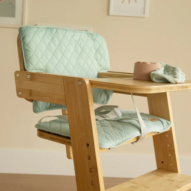 roba Sitzverkleinerer 2-teilig 'roba Style' - Zubehör für Hochstuhl 'Nature Up' - Frosty green – Bild 2