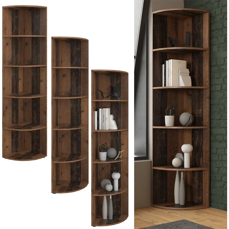 Vicco 'Ecki' Eckregal, Spanplatte antikholz, 40 x 40 x 180 cm – Bild 2