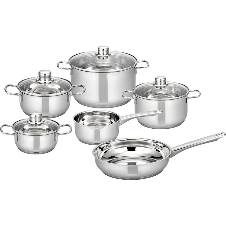 Elo Basic Topf-Set Moonshine, Edelstahl (Set, 10-tlg), mit Volumenskala – Bild 2