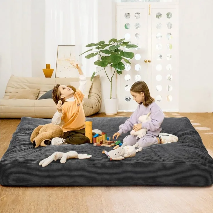 GarveeMore Sitzsack Sessel Bodensessel Beanbag aus Cord für Erwachsene & Kinder