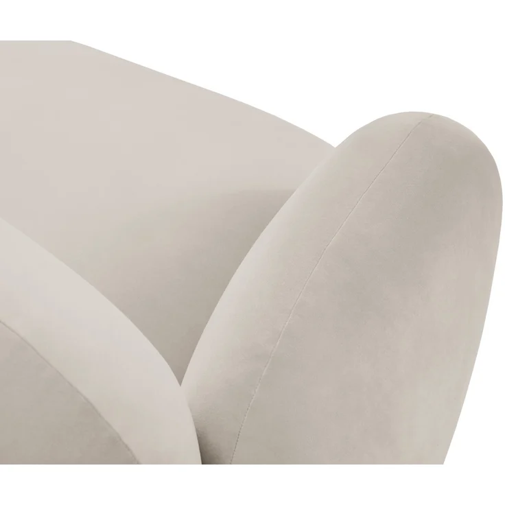 Micadoni Sessel Blair Samtstoff Hellbeige – Bild 5