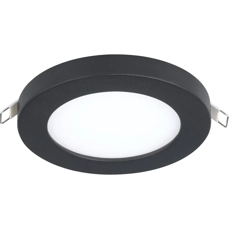 Eglo 900931 Einbauleuchte FUEVA FLEX Alu schwarz LED 5,5W 3000K H:0. 2cm Ø11. 7cm