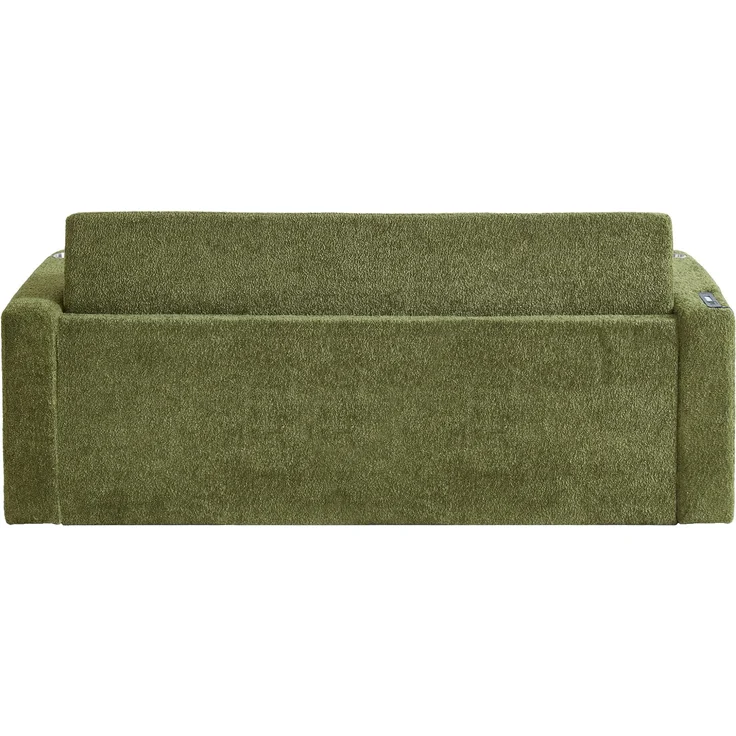ZUBALIYA SchlafSofa mit USB - Anschluss, mit Samtbezug, mit breiten Armlehnen, mit Schaumstoffpolsterung, aus Samt – Bild 5
