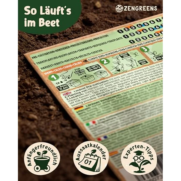 ZenGreens® - Bio Gurkensamen im 12er Set - 12 Gurken Samen für den einfachen Anbau im Garten, Balkon oder Hochbeet - Pflanzensamen - Saatgut – Bild 8