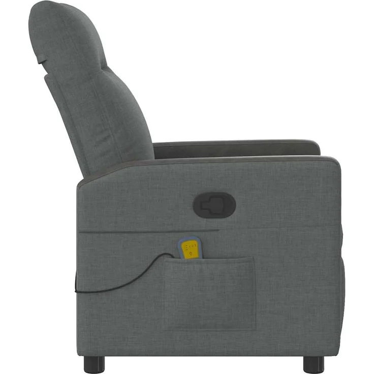 vidaXL Massage-Relaxsessel, Stoff, Dunkelgrau 4104833 – Bild 3