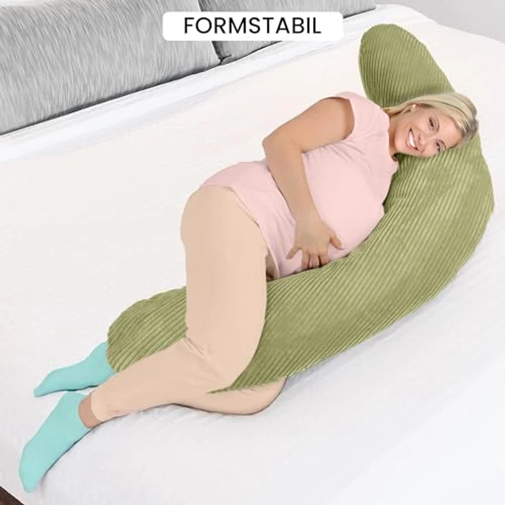 Amilian Stillkissenbezug 170 cm - Kissenbezug für Schwangerschaftskissen, Seitenschläferkissen, weicher und pflegeleichter Bezug - ideal als Ersatzbezug – Bild 10