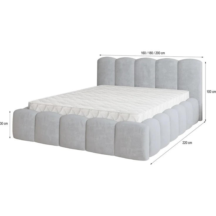 Masseno Boxbett FALINA 160x200 cm beige – Bild 2