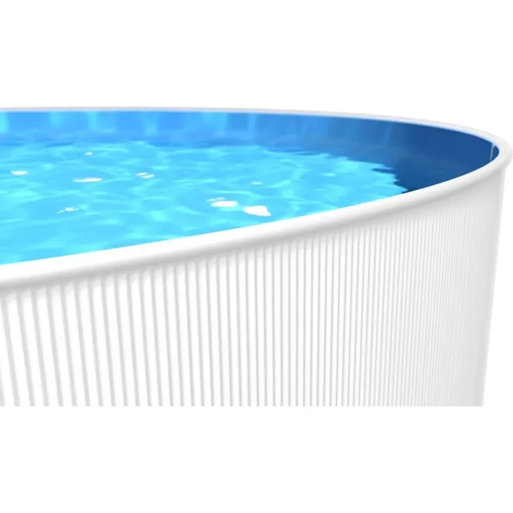 Steinbach Stahlwand Swimming Pool "New Splasher Secure", Stahl Weiß, Ø 350 x 90 cm – Bild 5