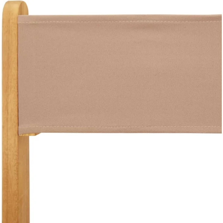 vidaXL Gartenstühle 8 Stk. Klappbar Taupe Stoff und Massivholz 3214618 – Bild 8
