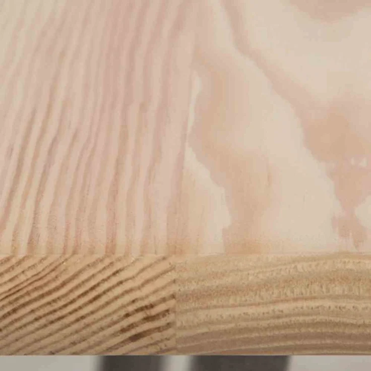 Stehtisch 80x80 cm Kiefernholz Gestell Stahl pulverbeschichtet – Bild 2