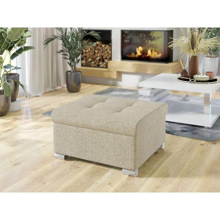 Polsterhocker Niko Klein (Farbe: Corbett 21) – Bild 2