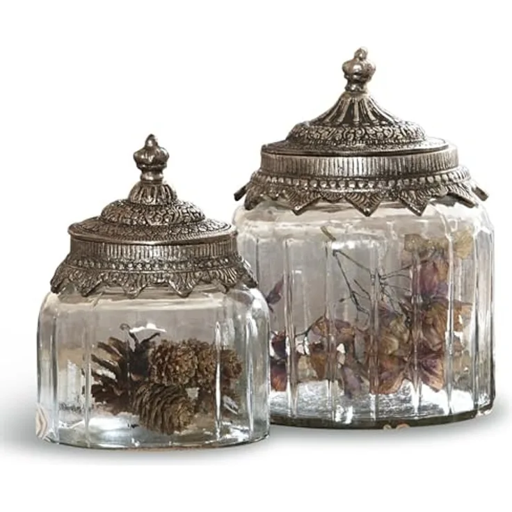 Mirabeau Dose Glasdosen 2er Set Laféline klar/silber
