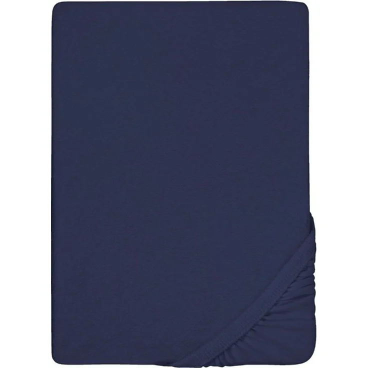 biberna Frottee-Stretch-Spannbetttuch 0012344, marine, 1x 140x200 cm - 160x200 cm – Bild 4