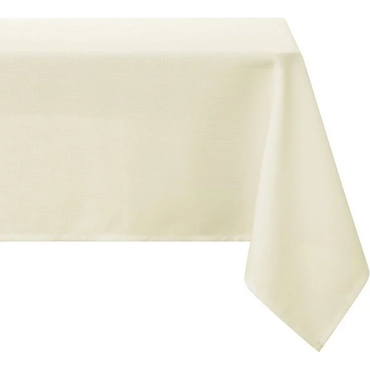 Deconovo Tischdecke Wasserabweisend Tischwäsche Lotuseffekt Tischtuch Leinenoptik (1er Set, 100 % Polyester), fleckabweisend Tischdecke pflegeleicht waschbar Table Cloth rechteckig – Bild 4