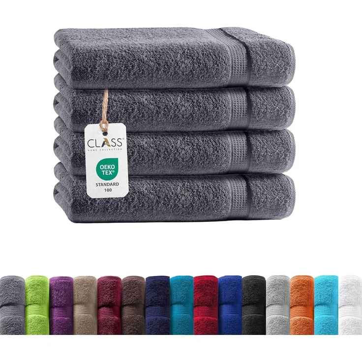 TRENDBUY24 Handtuch Set Handtücher Duschtücher Gästetücher Baumwolle Frottee Premium 4er Set, 100% Baumwolle (4-St), Duschtuch – Bild 1