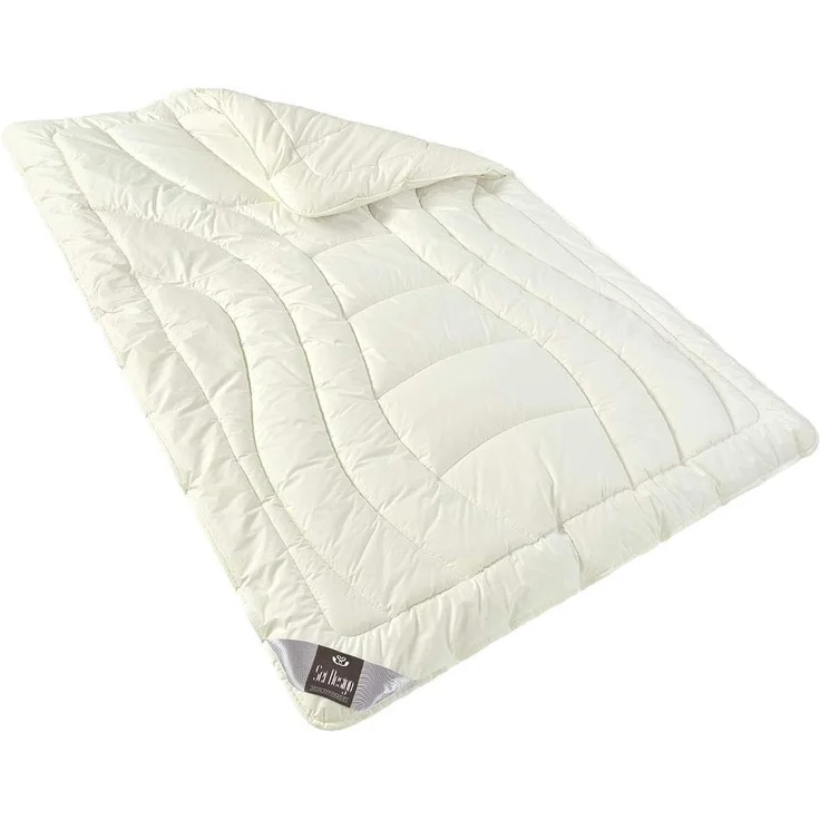SEI Design Naturfaserbettdecke Schurwolldecke - Winterdecke 200x220 extra warm, Füllung: 100% Schurwolle, Bezug 100% Baumwolle – Bild 9