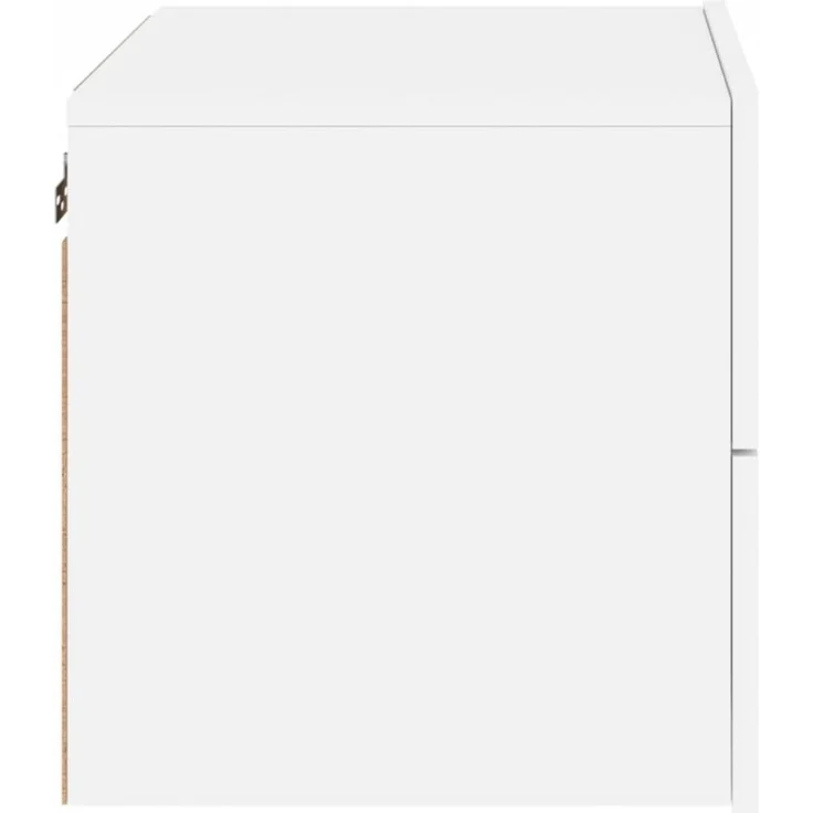 vidaXL Wand-Nachttisch mit LED-Leuchten Weiß 836812 – Bild 8