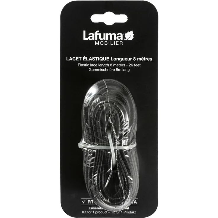 Lafuma Mobilier Gummischnur für Liegestuhl Siesta L, schwarz, 8 m