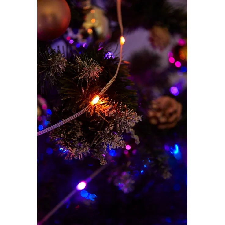 Northpoint LED-Lichterkette LED Effektlichterkette mit Musiksensor 100 LEDs IP44 10m lang Timer – Bild 3