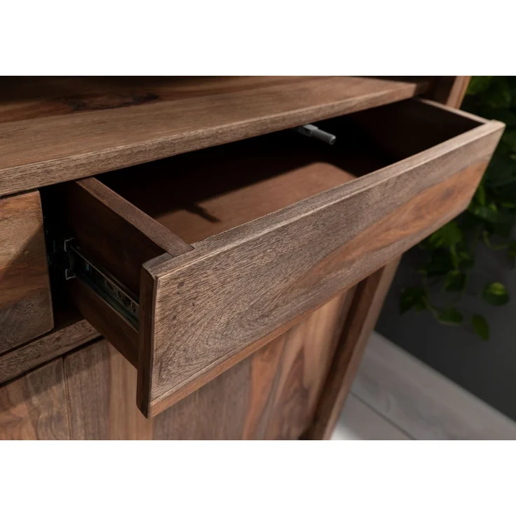Sideboard Sheesham 120x45x100 grau geölt BUENO #2005 – Bild 6
