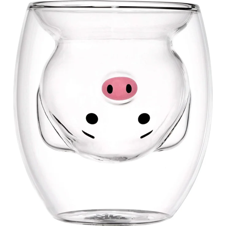 GRÄWE Doppelwandige-Thermogläser, 200ml, 2er Set, Motiv Schwein – Bild 5